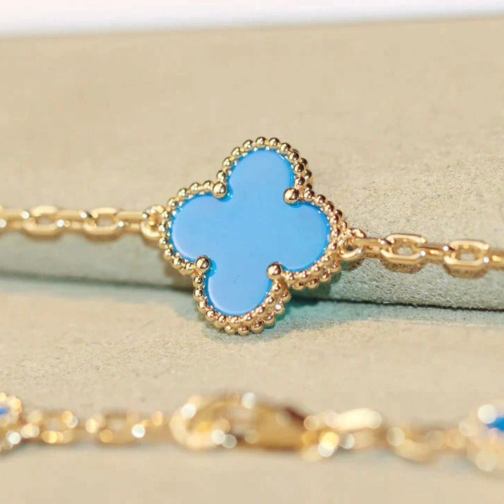 [Marin]CLOVER 20 MOTIFS TURQUOISE GOLD