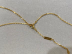 [Marin]CLOVER 25MM NECKLACE GOLD CARNELIAN