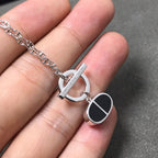 [Marin]CHAINE VERSO BLACK CERAMIC  NECKLACE