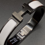 [Marin]BRACELET H CÉRAMIQUE NOIR BLANC 12 MM