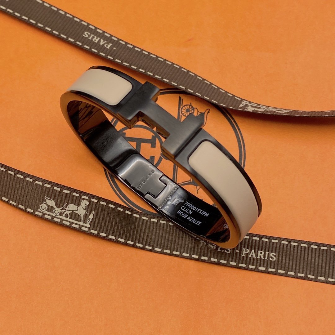 [Marin]H BRACELET 12 MM CÉRAMIQUE NOIR BEIGE