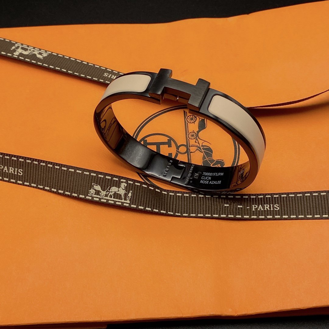 [Marin]H BRACELET 12 MM CÉRAMIQUE NOIR BEIGE