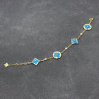 [Marin]ÉTOILE ET SOLEIL TURQUOISE 4 MOTIFS 3 DIAMANTS