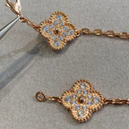 [⭐Shinejoy] CLOVER 5 MOTIF FULL DIAMOND BRACELET COLLECTION