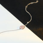 [Marin]SUN MOTIF PINK MOP SILVER BRACELET
