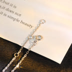[Marin]SUN MOTIF PINK MOP SILVER BRACELET