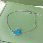[Marin]BUTTERFLY TURQUOISE BUTTERFLY BRACELET SILVER