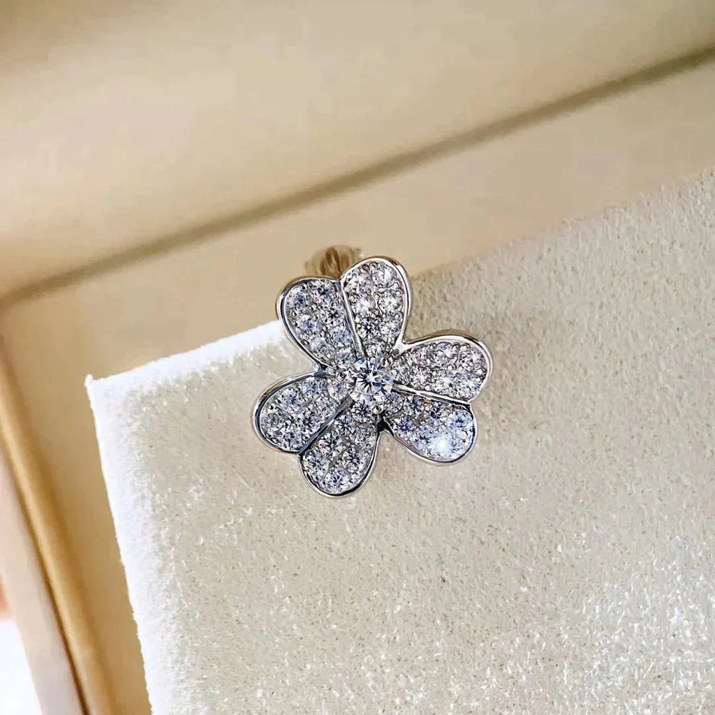 [Marin]CLOVER COMOS DIAMOND EARRINGS SILVER