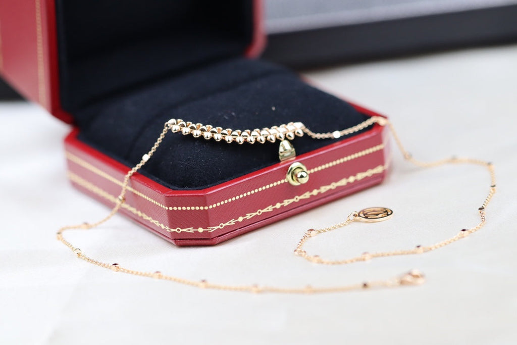 [Marin]CLASH PINK GOLD NECKLACE