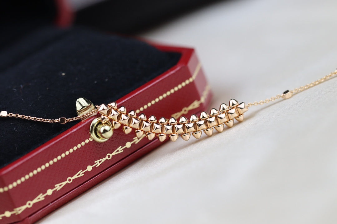 [Marin]CLASH PINK GOLD NECKLACE