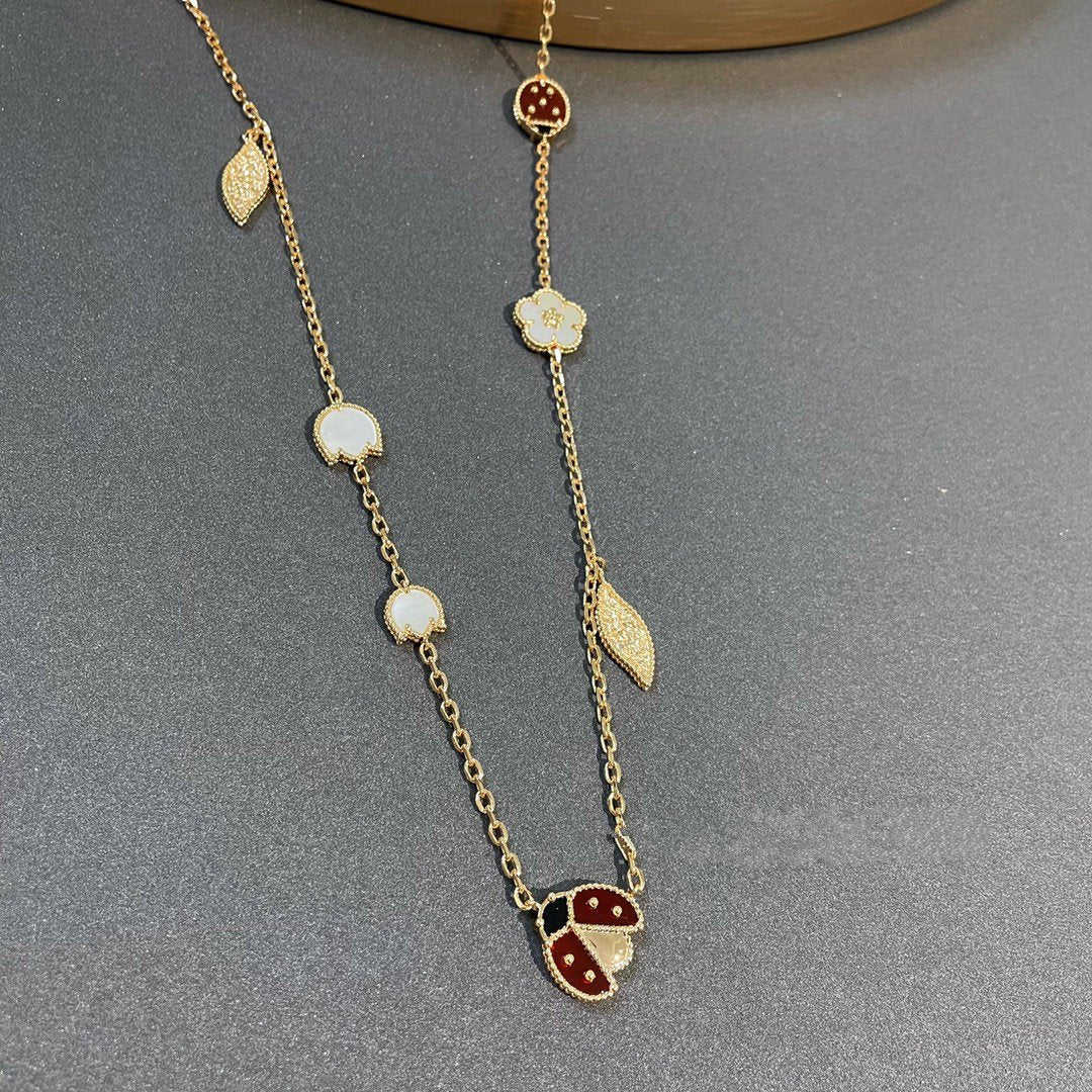 [Marin]LUCKY SPRING 15 MOTIFS GOLD NECKLACE