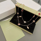[Marin]LUCKY SPRING 15 MOTIFS ROSE GOLD NECKLACE