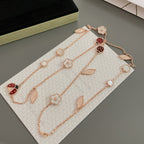 [Marin]LUCKY SPRING 15 MOTIFS ROSE GOLD NECKLACE