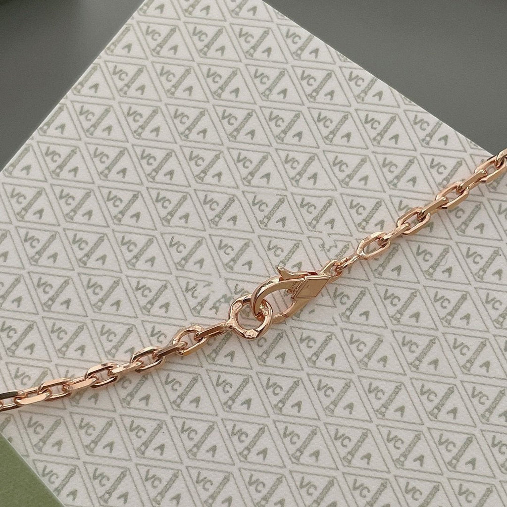 [Marin]LUCKY SPRING 15 MOTIFS ROSE GOLD NECKLACE
