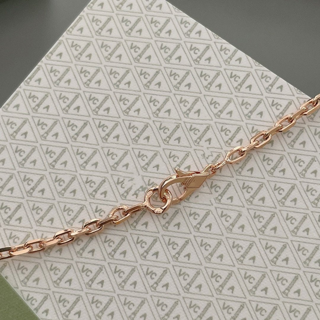 [Marin]LUCKY SPRING 15 MOTIFS ROSE GOLD NECKLACE