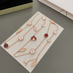[Marin]LUCKY SPRING 15 MOTIFS ROSE GOLD NECKLACE