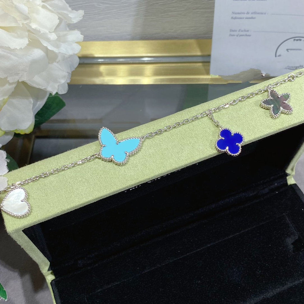 [Marin]LUCKY SPRING SILVER BRACELET 4 MOTIF