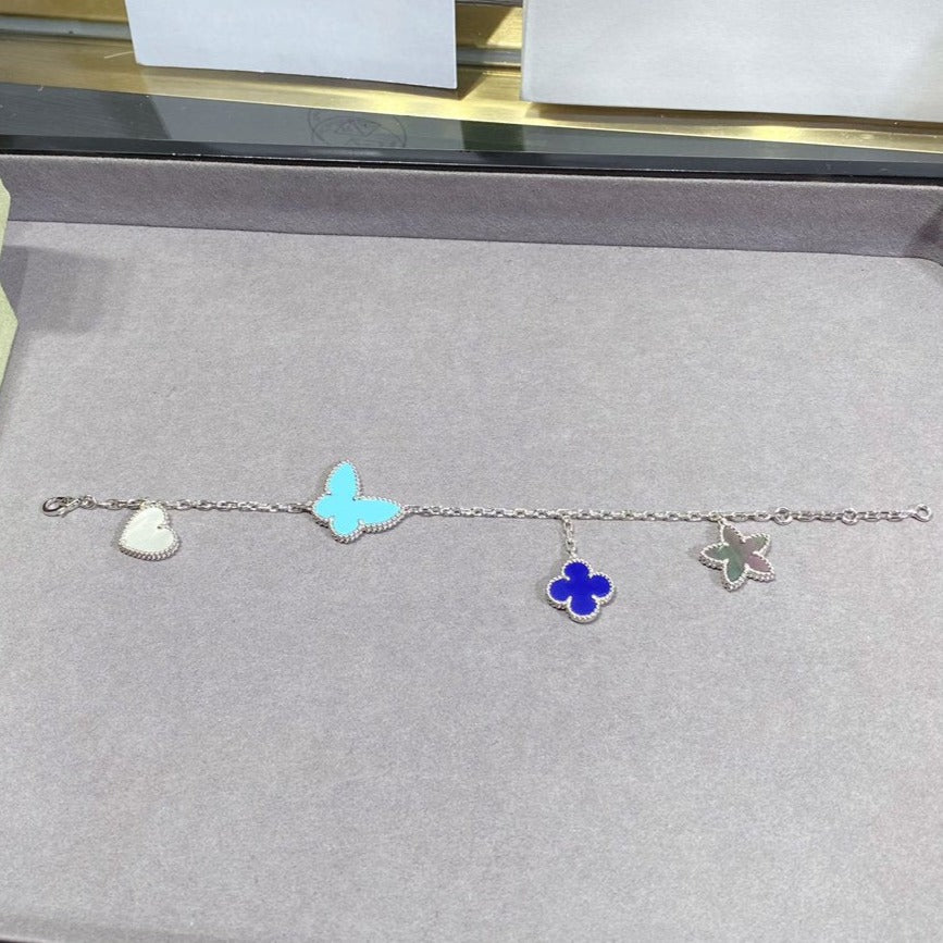 [Marin]LUCKY SPRING SILVER BRACELET 4 MOTIF