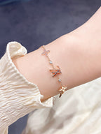 [Marin]BRACELET ÉTOILE ET SOLEIL 7 MOTIFS OR