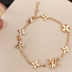 [Marin]BRACELET ÉTOILE ET SOLEIL 7 MOTIFS OR