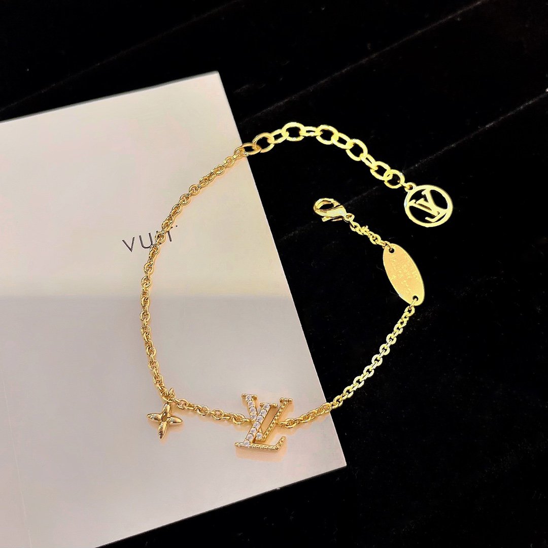 [Marin]LOGO STAR MOTIF GOLD BRACELET