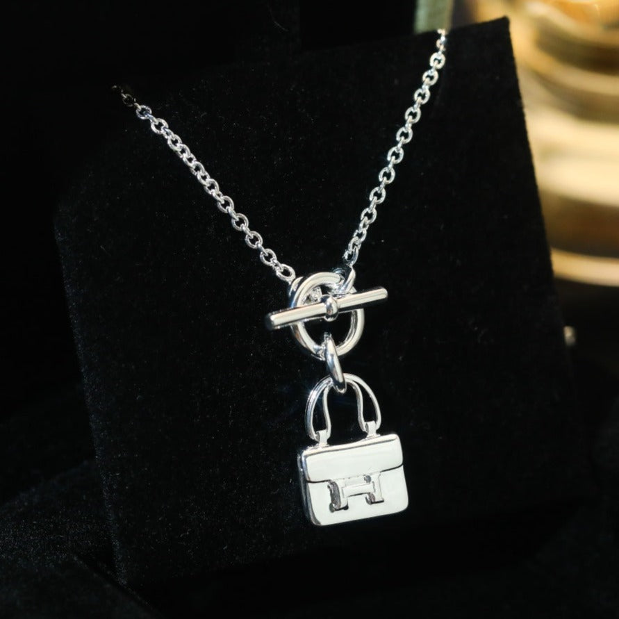 [Marin]POP H PEDANT SILVER NECKLACE