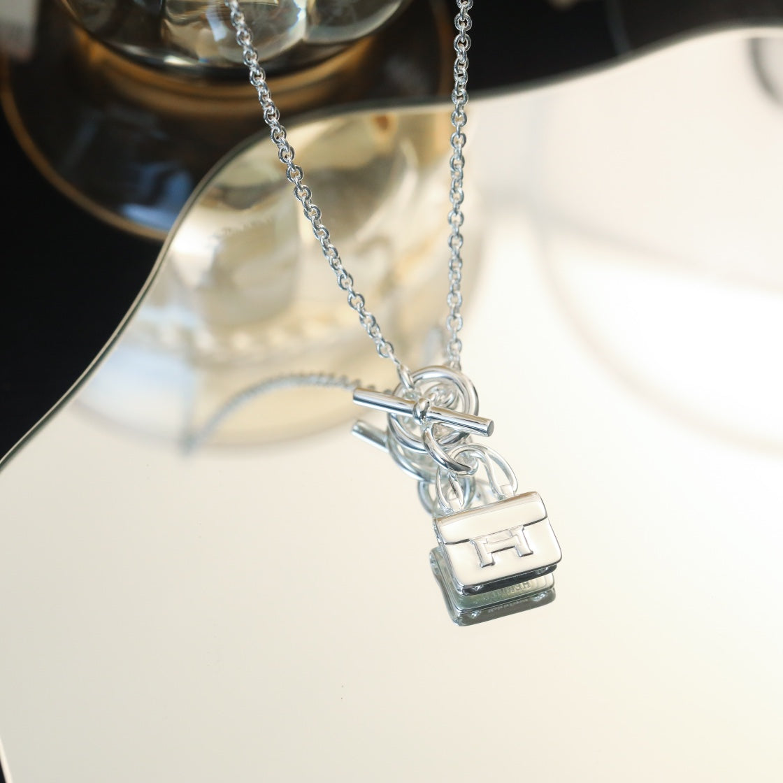 [Marin]POP H PEDANT SILVER NECKLACE