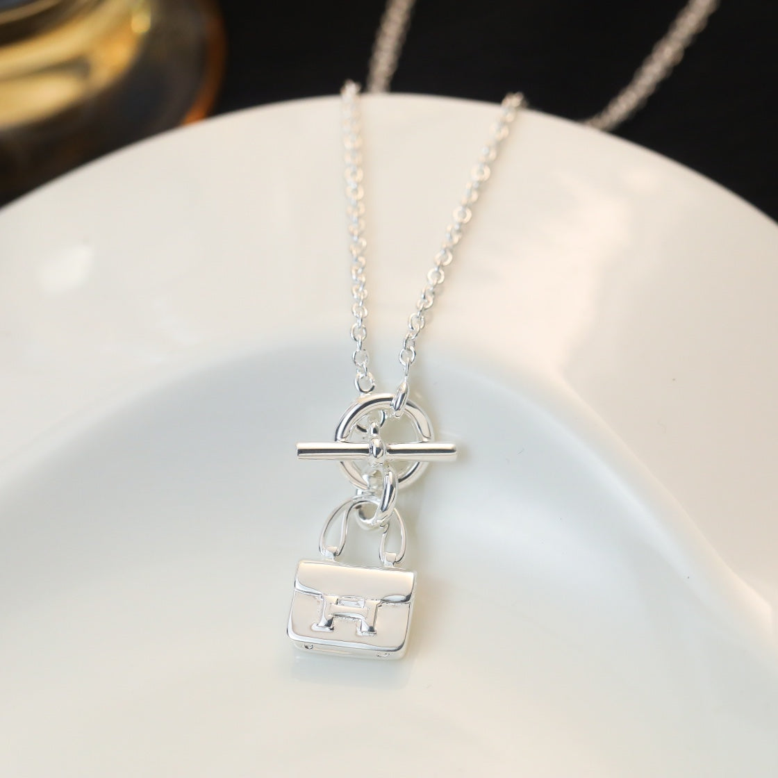 [Marin]POP H PEDANT SILVER NECKLACE