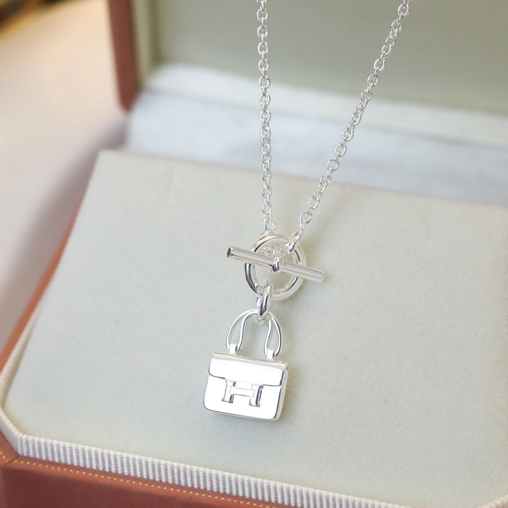 [Marin]POP H PEDANT SILVER NECKLACE