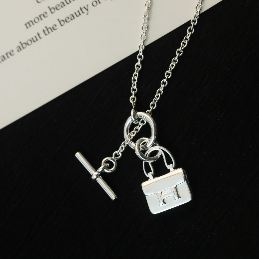 [Marin]POP H PEDANT SILVER NECKLACE