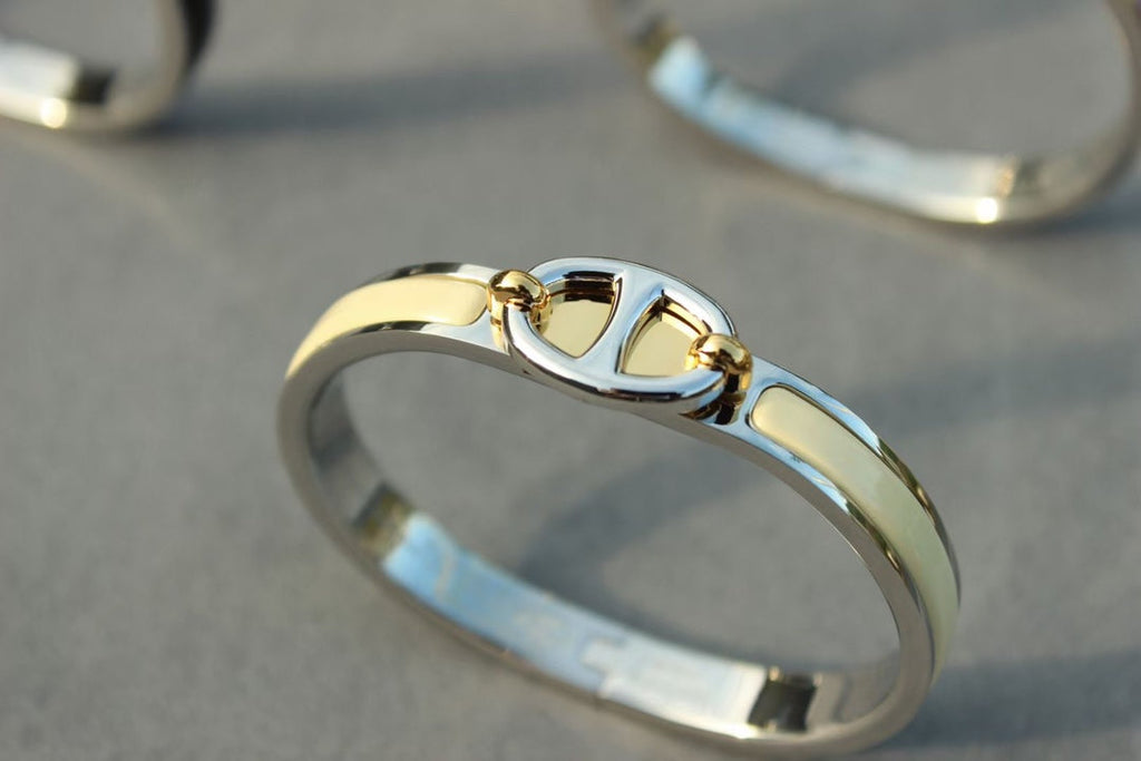 [Marin]BRACELET CLIC CHAÎNE ARGENT