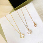 [Marin]CLOVER MINI 9.5MM WHITE MOTHER-OF-PEARL NECKLACE