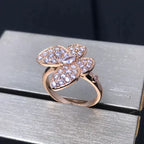 [Marin]BAGUE PAPILLON EN OR ROSE ET DIAMANTS