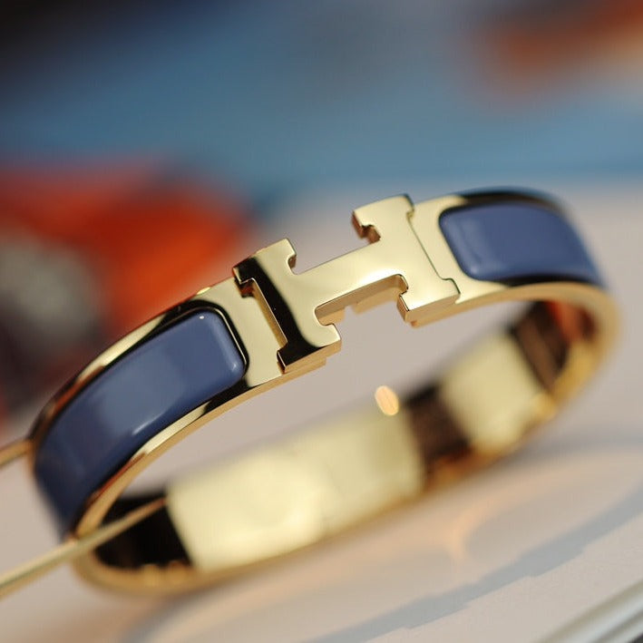 [Marin]H BRACELET 12MM BLEU GRIS