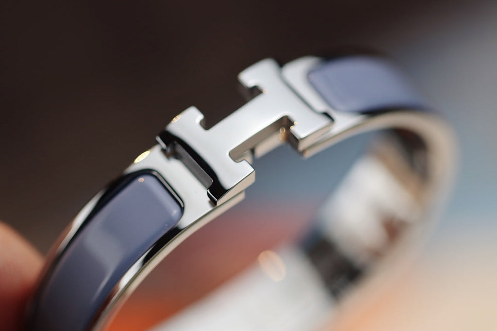 [Marin]H BRACELET 12MM BLEU GRIS
