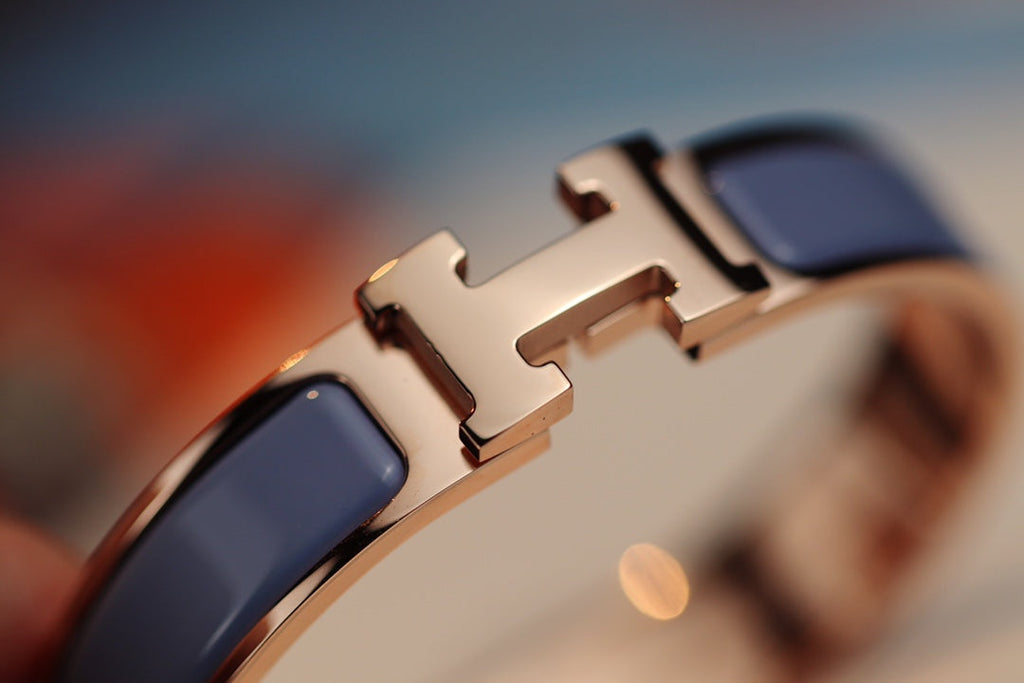 [Marin]H BRACELET 12MM BLEU GRIS