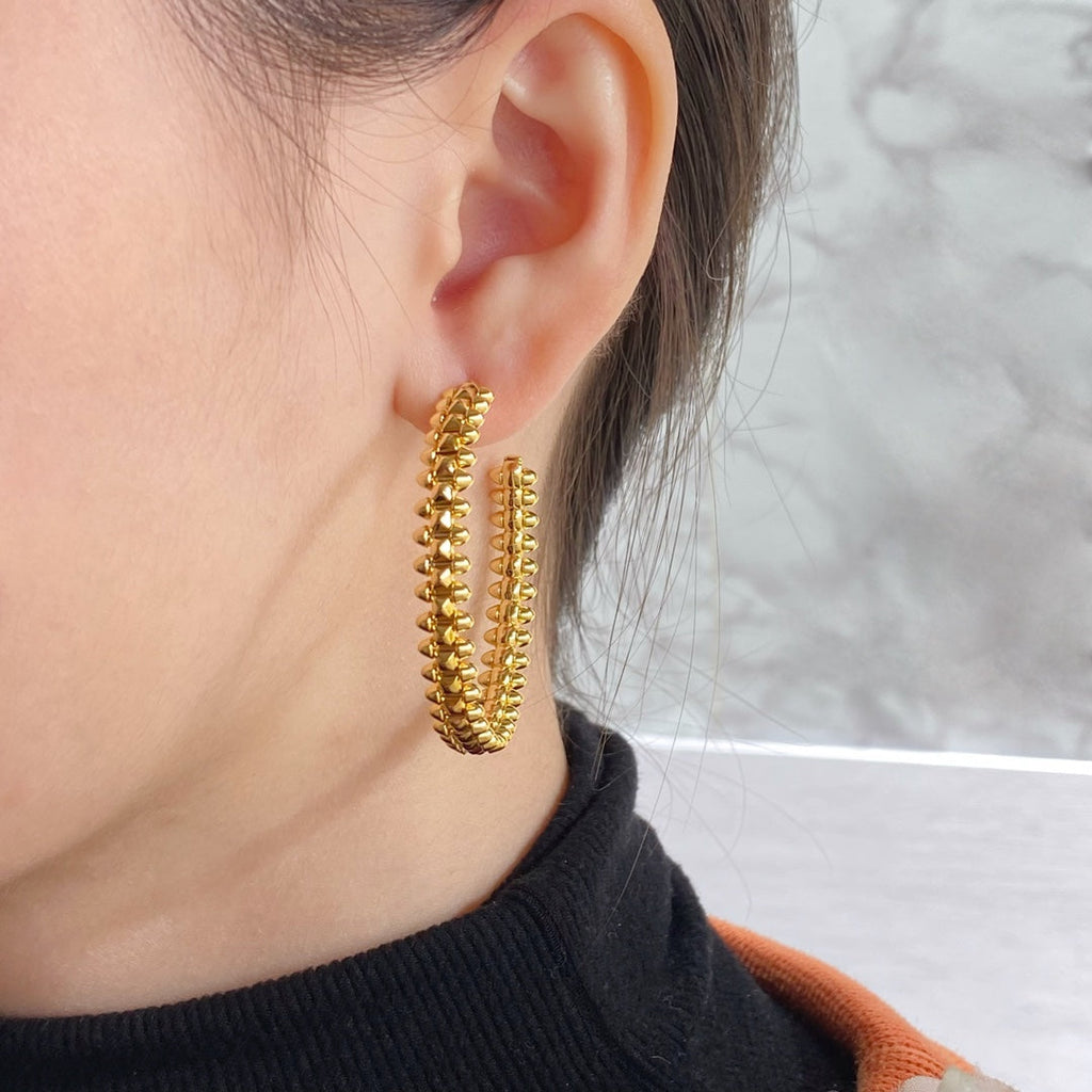[Marin]CLASH HOOP EARRINGS