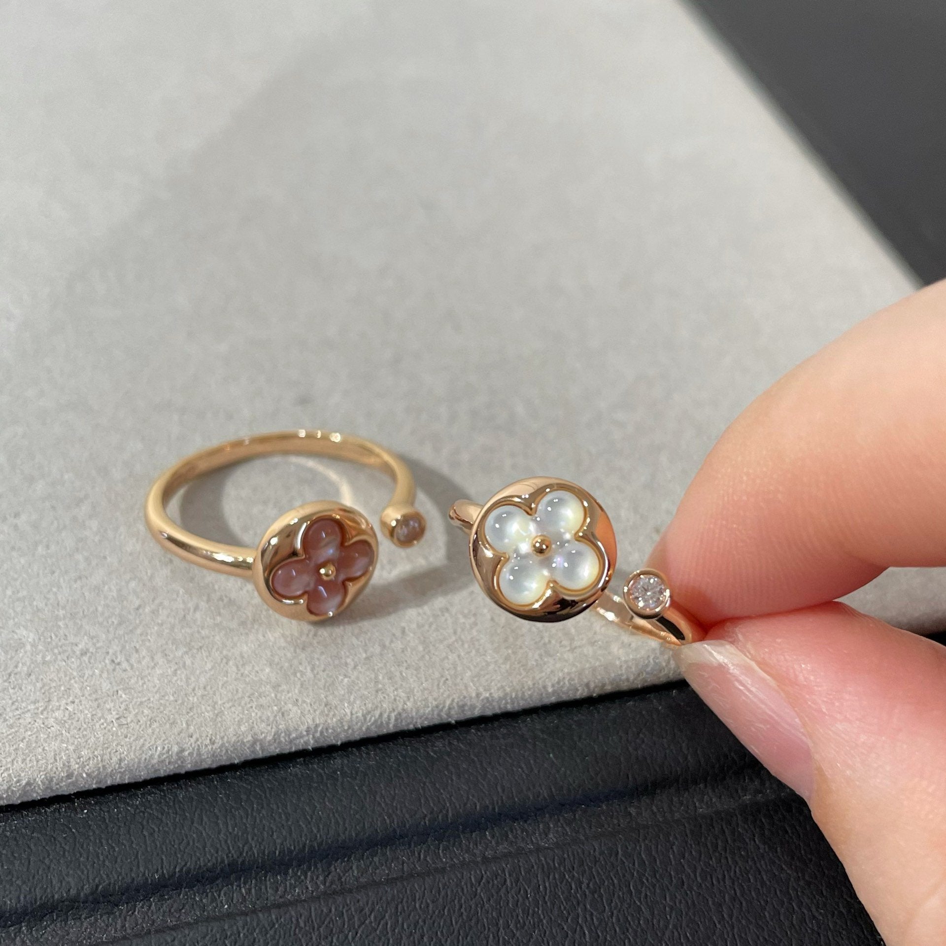 [Marin]SUN 1 DIAMOND PINK MOP RING