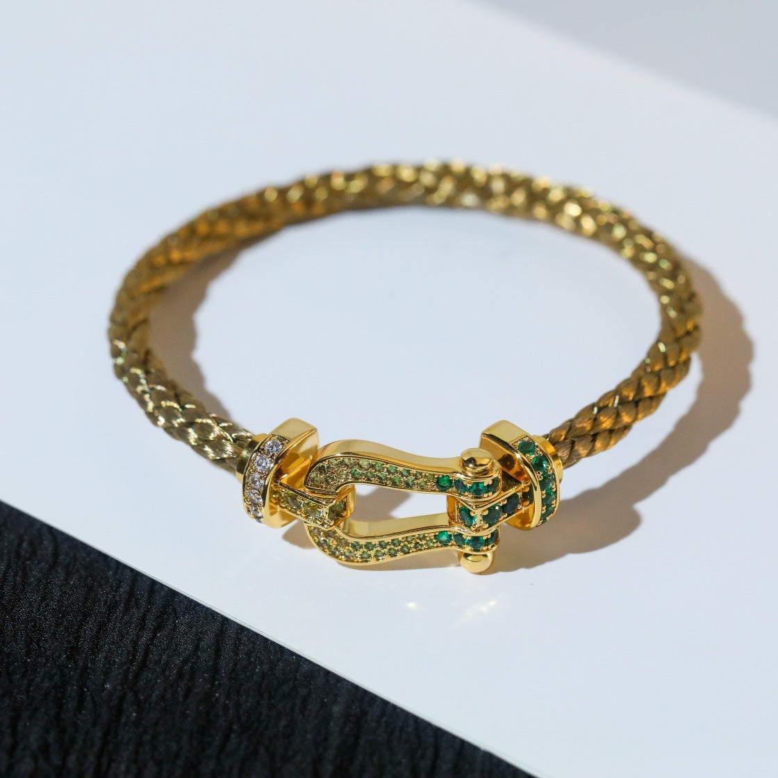 [Marin]FORCE 10 GOLD GREEN DIAMOND PAVED