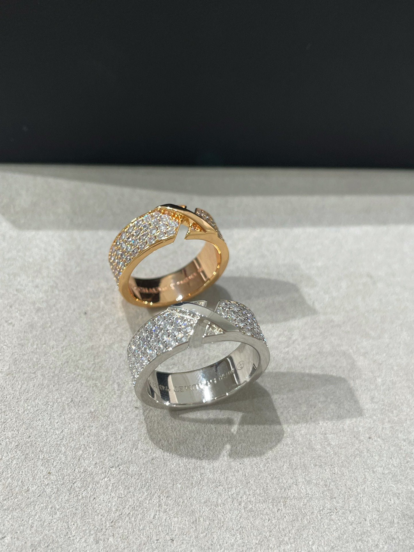 [Marin]LIENS EVIDENCE  DIAMOND PAVED RING