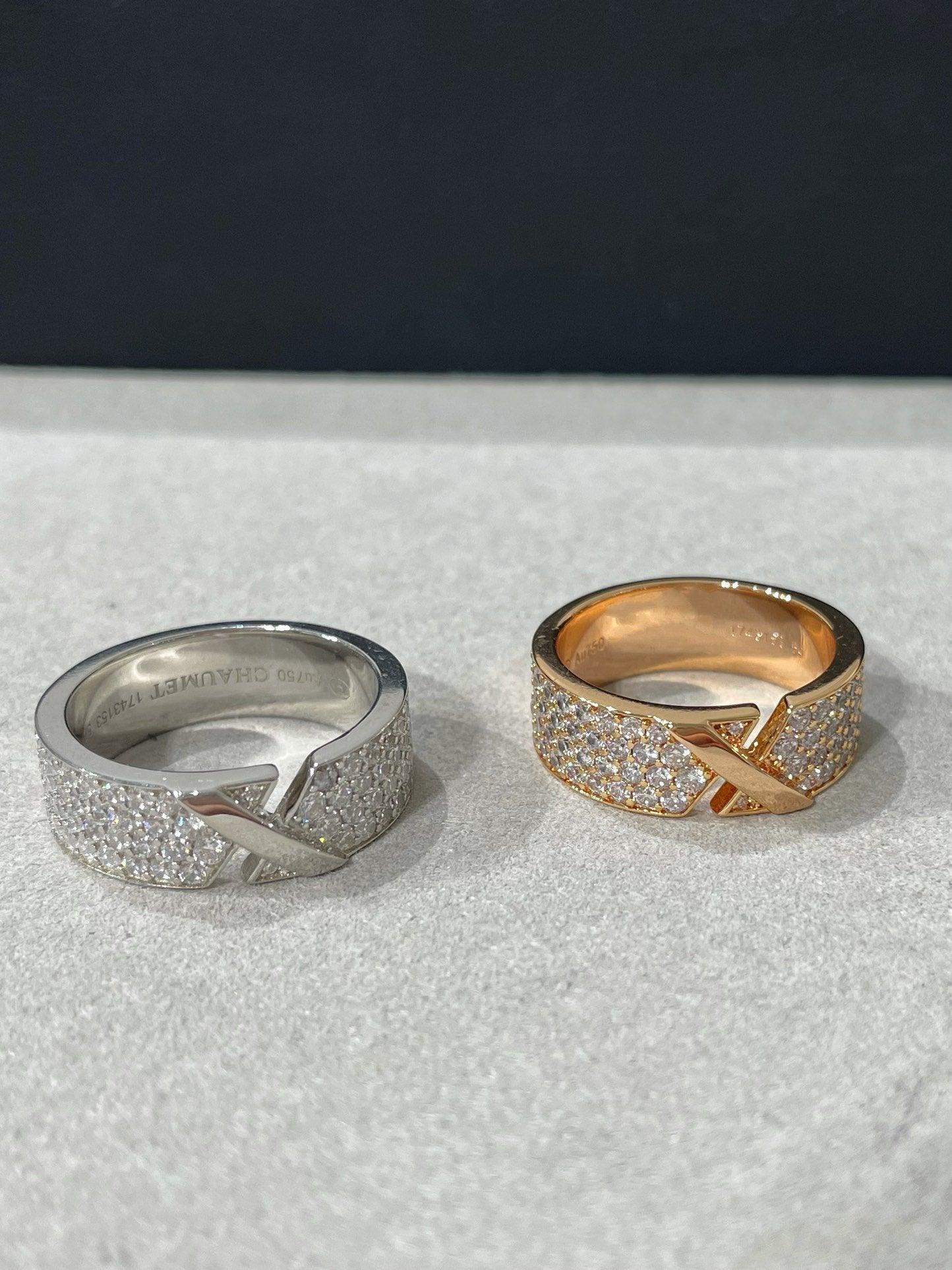 [Marin]LIENS EVIDENCE  DIAMOND PAVED RING