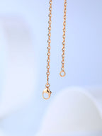 [Marin]H CAGE PINK GOLD NECKLACE