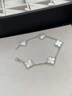 [⭐Shinejoy]CLOVER WHITE PEARL MOP BRACELET 5 MOTIFS COLLECTION