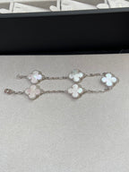 [⭐Shinejoy]CLOVER WHITE PEARL MOP BRACELET 5 MOTIFS COLLECTION