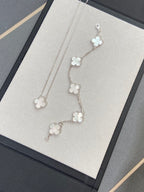 [⭐Shinejoy]CLOVER WHITE PEARL MOP BRACELET 5 MOTIFS COLLECTION