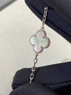[⭐Shinejoy]CLOVER WHITE PEARL MOP BRACELET 5 MOTIFS COLLECTION