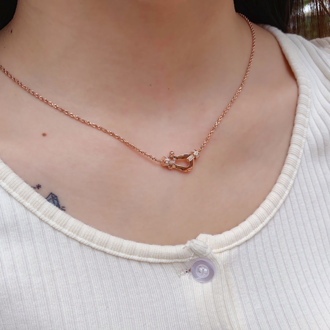 [Marin]FORCE 10 PINK GOLD DIAMOND NECKLACE