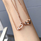 [Marin]FORCE 10 PINK GOLD DIAMOND NECKLACE