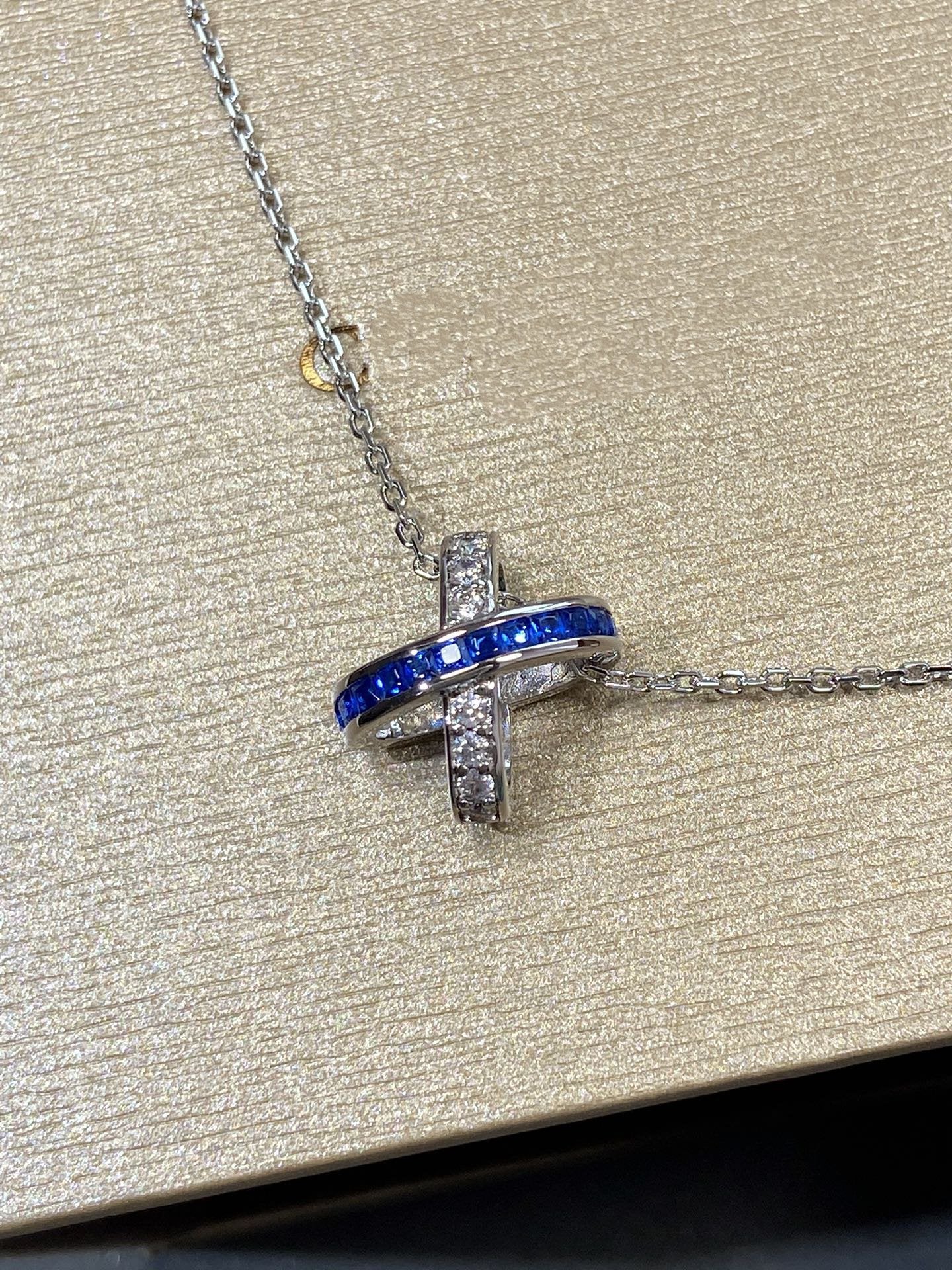 [Marin]LIENS DIAMOND SILVER NECKLACE