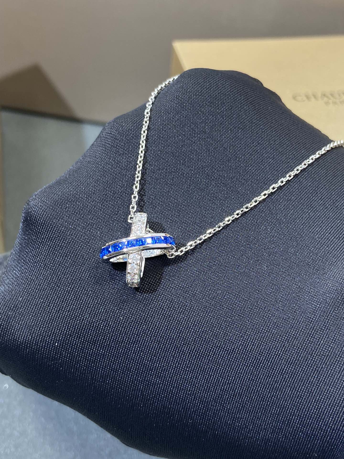[Marin]LIENS DIAMOND SILVER NECKLACE